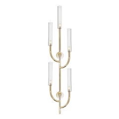 Elegant 5-Light Candle Sconce by Il Paralume Marina