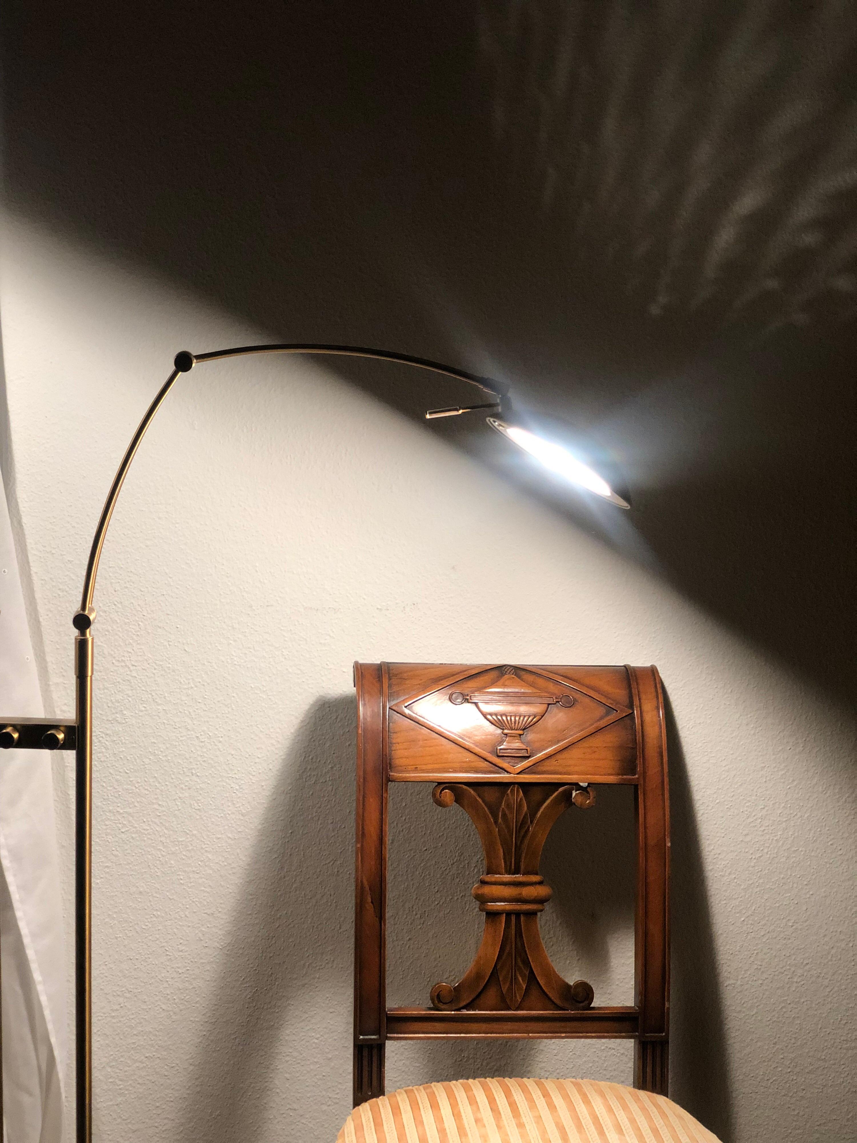 Italian Elegant 1970s Swing Arm Lamp Mid-Century Modern by Relco Italia SALE 