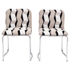 Vintage Elegant 70s Upholstered Chairs (sold per piece)