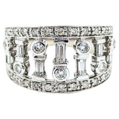 Elegant .75ctw Diamond Ring in 14k White Gold