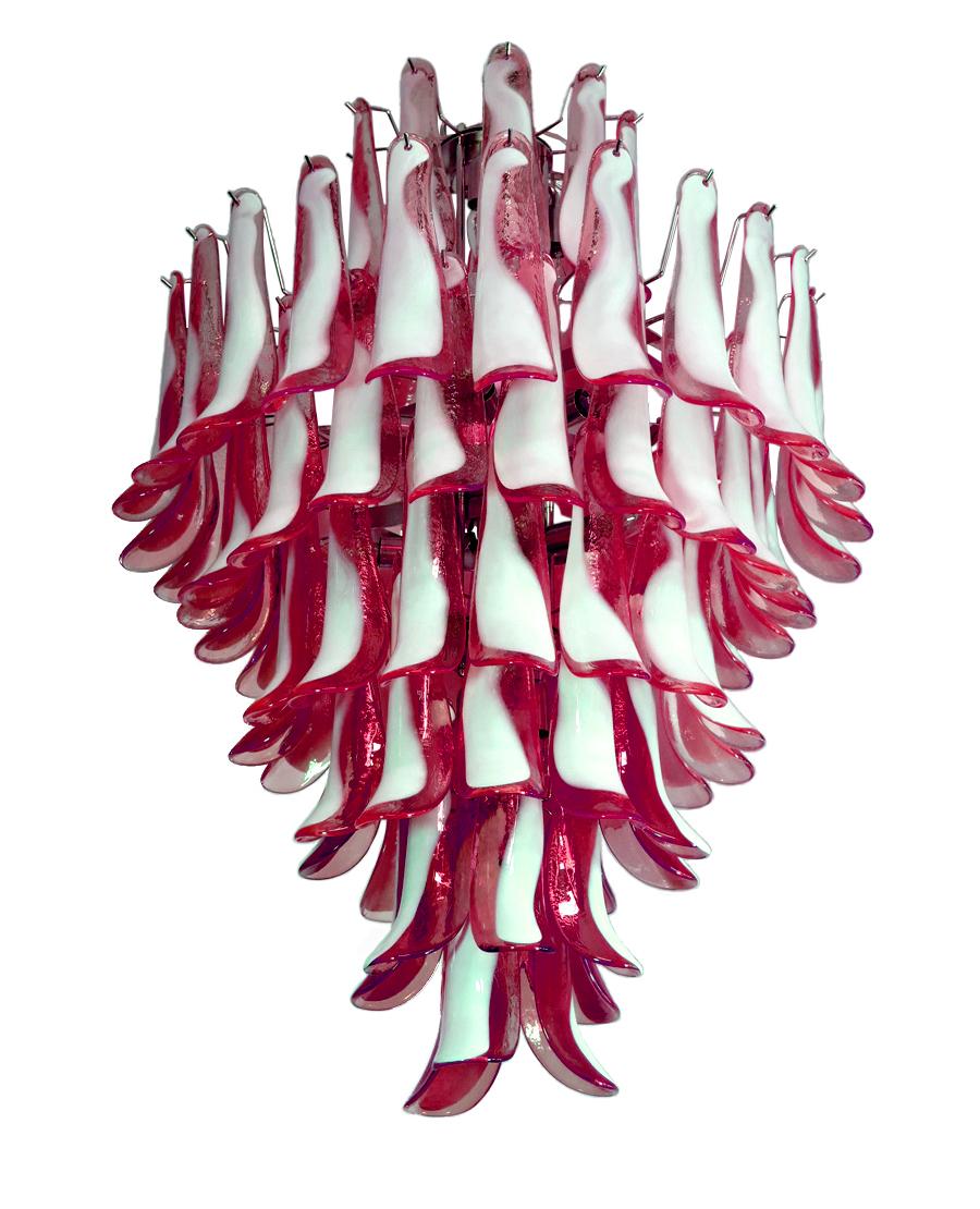 Contemporary Elegant 82-Petal Chandelier, Murano