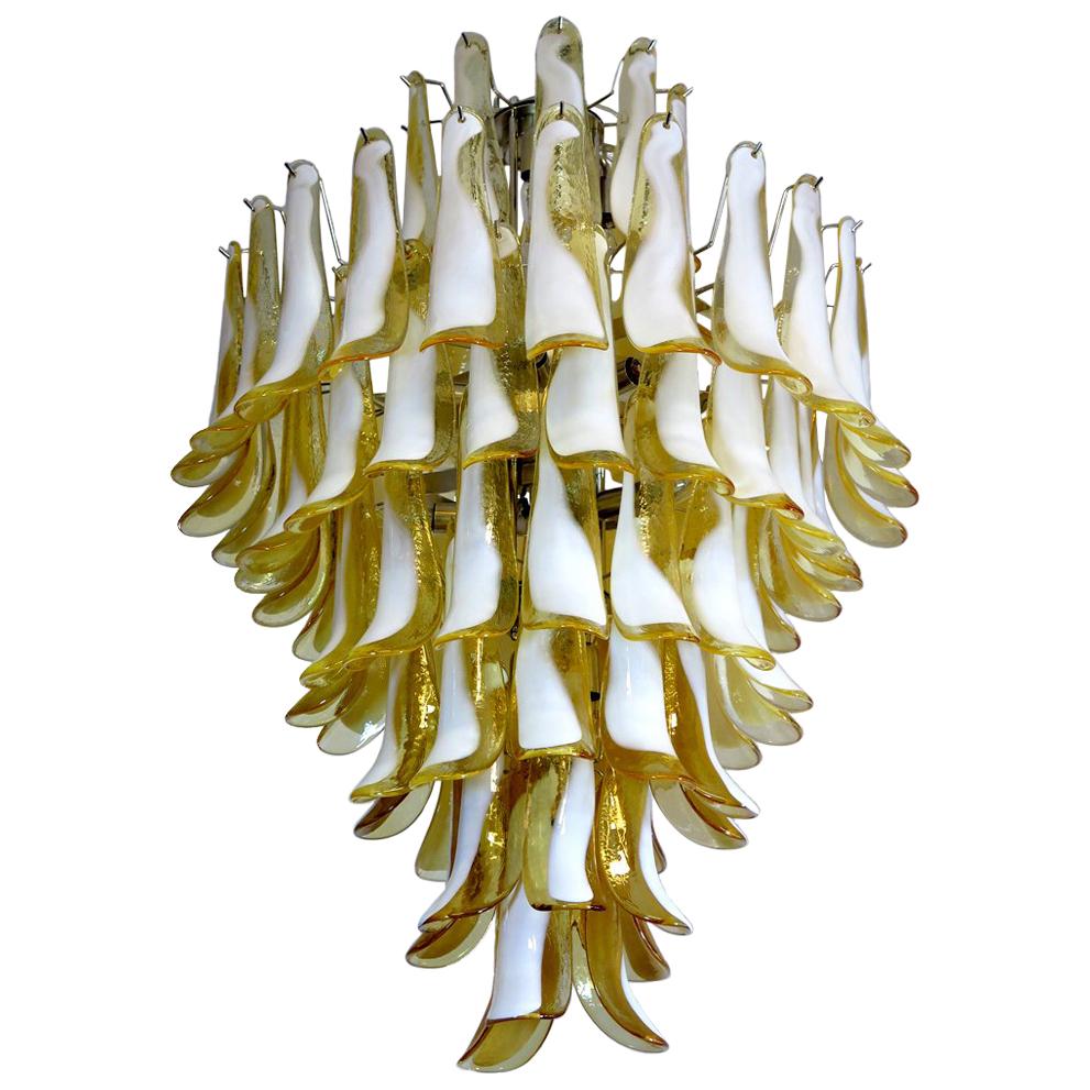 Elegant 82-Petal Chandelier, Murano