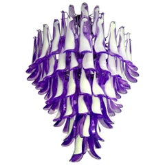 Elegant 82-Petal Chandelier, Murano