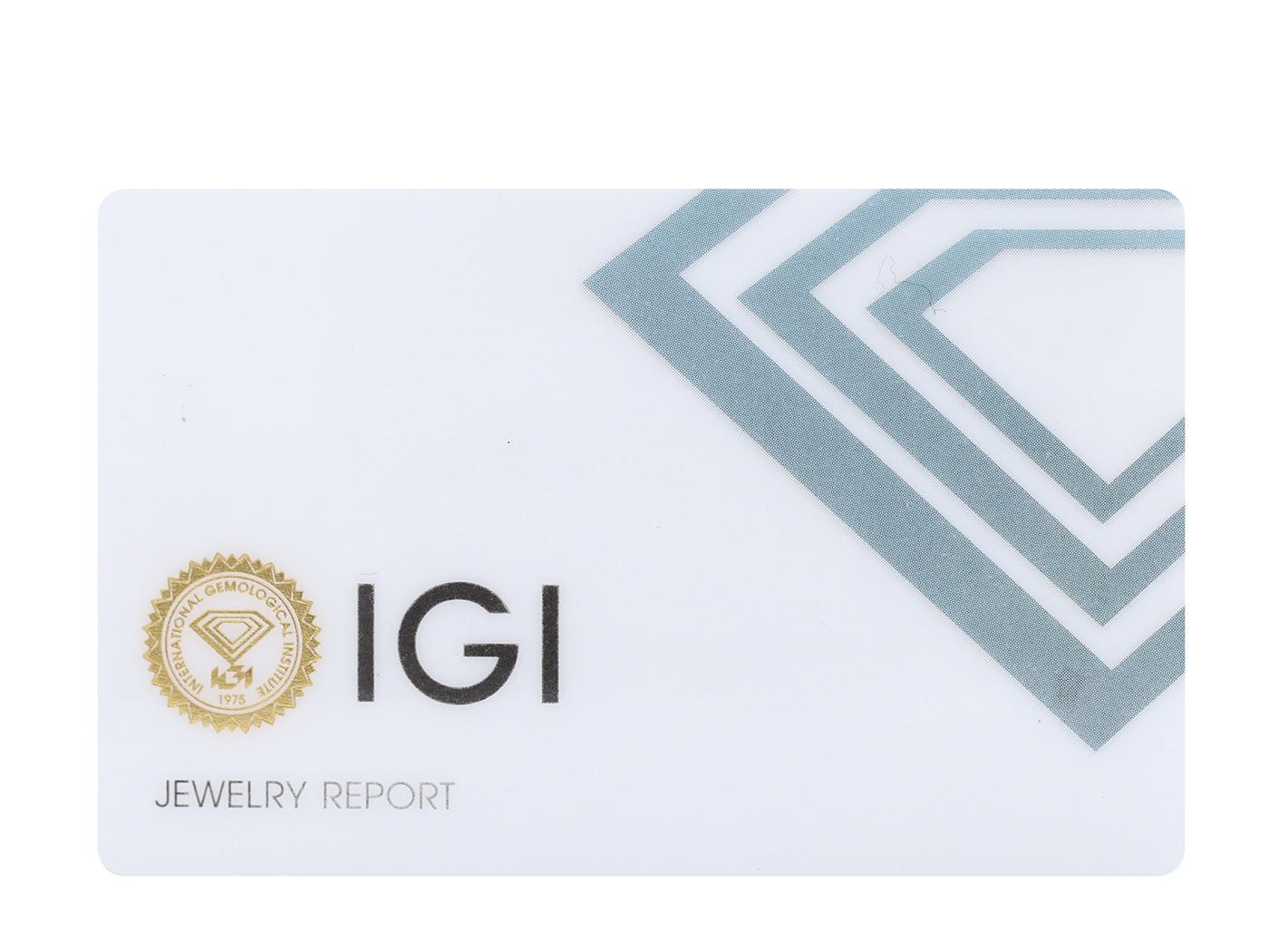 Elegant 8KT White Gold and Diamond Cross Pendant with IGI Certification im Angebot 4