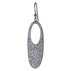 Elegant 925 Sterling Silver Natural Diamond Vintage Earring Diamond Jewelry Gift