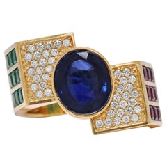 Anillos de diamantes en racimo