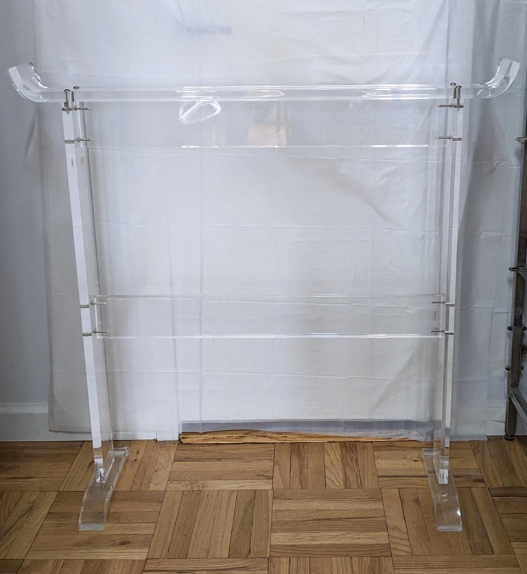 Elegant Acrylic Garment ValetRack For Sale at 1stDibs
