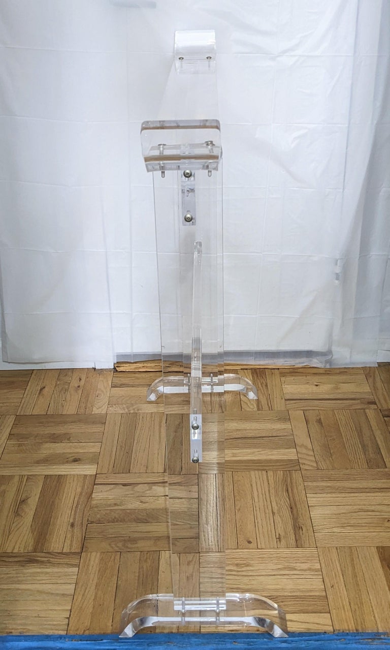 Elegant Acrylic Garment ValetRack For Sale at 1stDibs