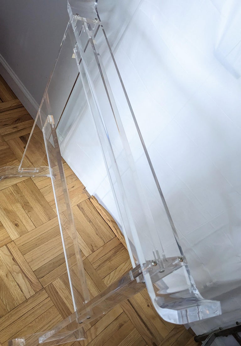 Elegant Acrylic Garment ValetRack For Sale at 1stDibs