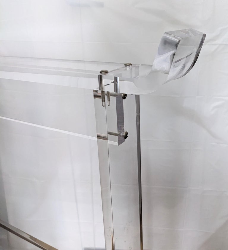 Elegant Acrylic Garment ValetRack For Sale at 1stDibs