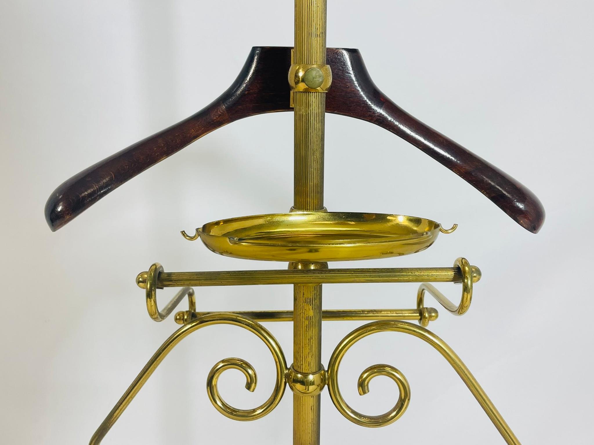 Eleganza del portavalori regolabile in ottone con specchio girevole, stile italiano in vendita 4