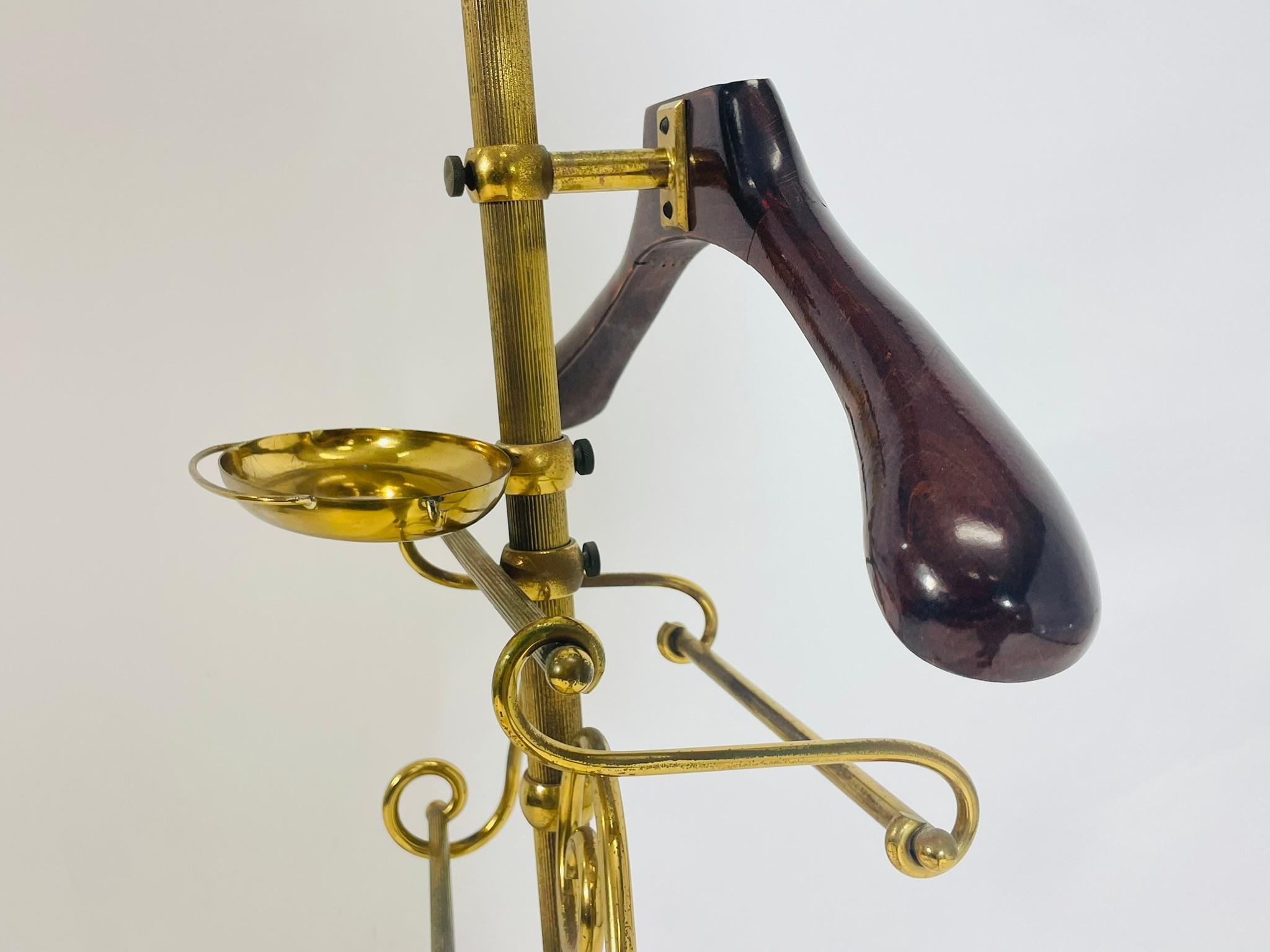 Eleganza del portavalori regolabile in ottone con specchio girevole, stile italiano in vendita 5