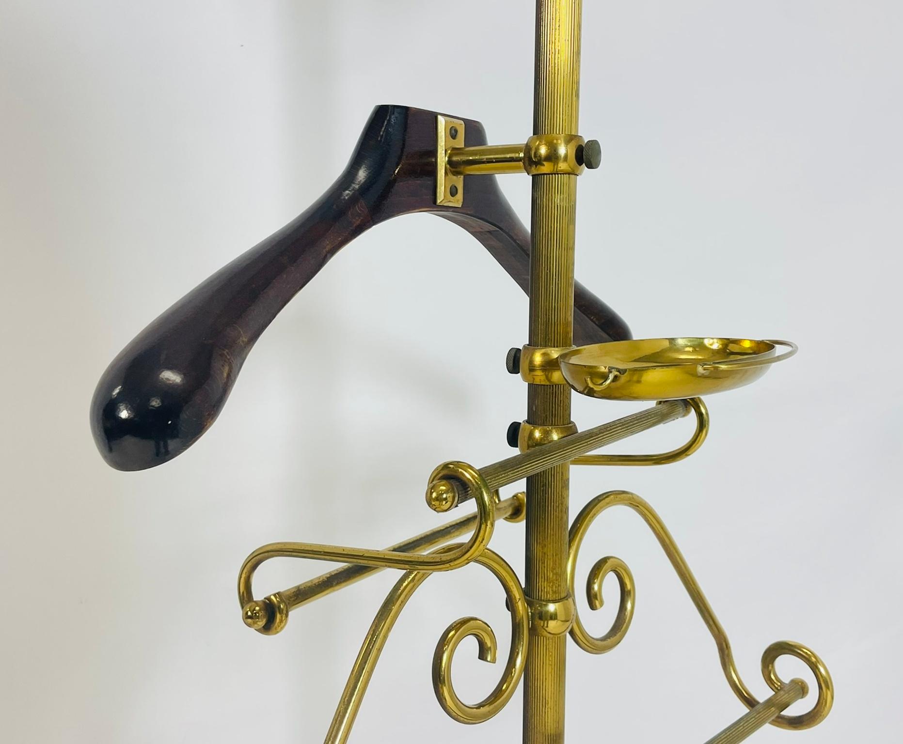 Eleganza del portavalori regolabile in ottone con specchio girevole, stile italiano in vendita 12