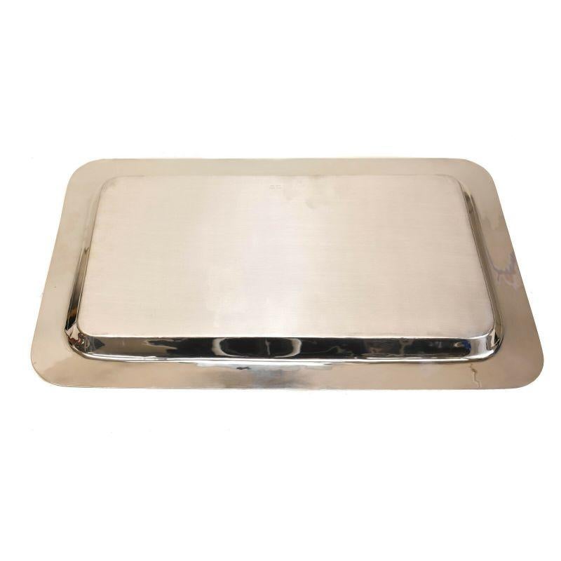 Elegant Allan Adler Modernist sterling silver centerpiece Tray 58ozt, circa 1940

An elegant Allan Adler sterling silver modernist centerpiece tray, circa 1940. Allan Adler silver marks to the underside base.

Additional Information: 
Brand: