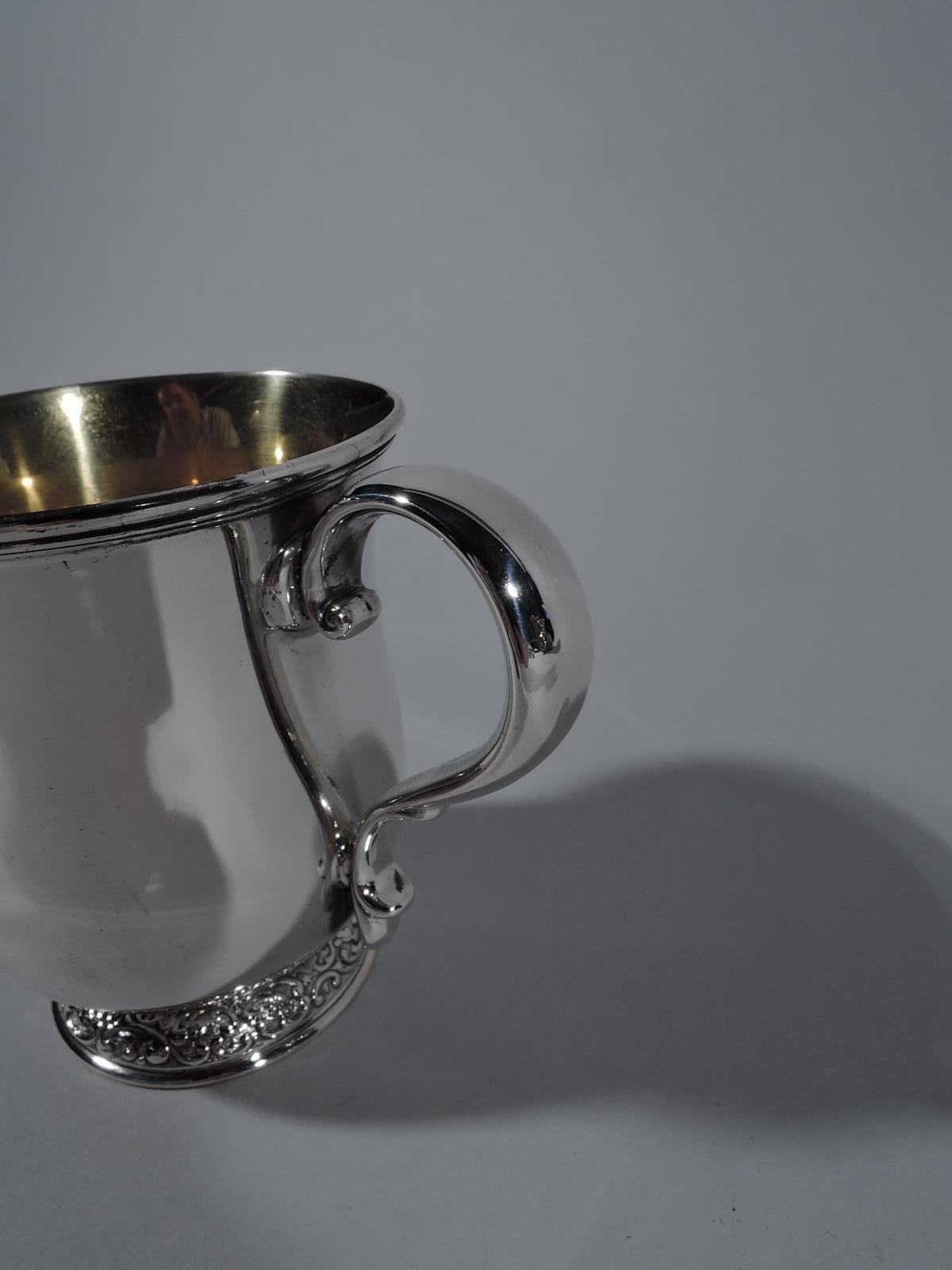 Elegant American Edwardian Sterling Silver Baby Cup by Tiffany & Co. In Excellent Condition In New York, NY