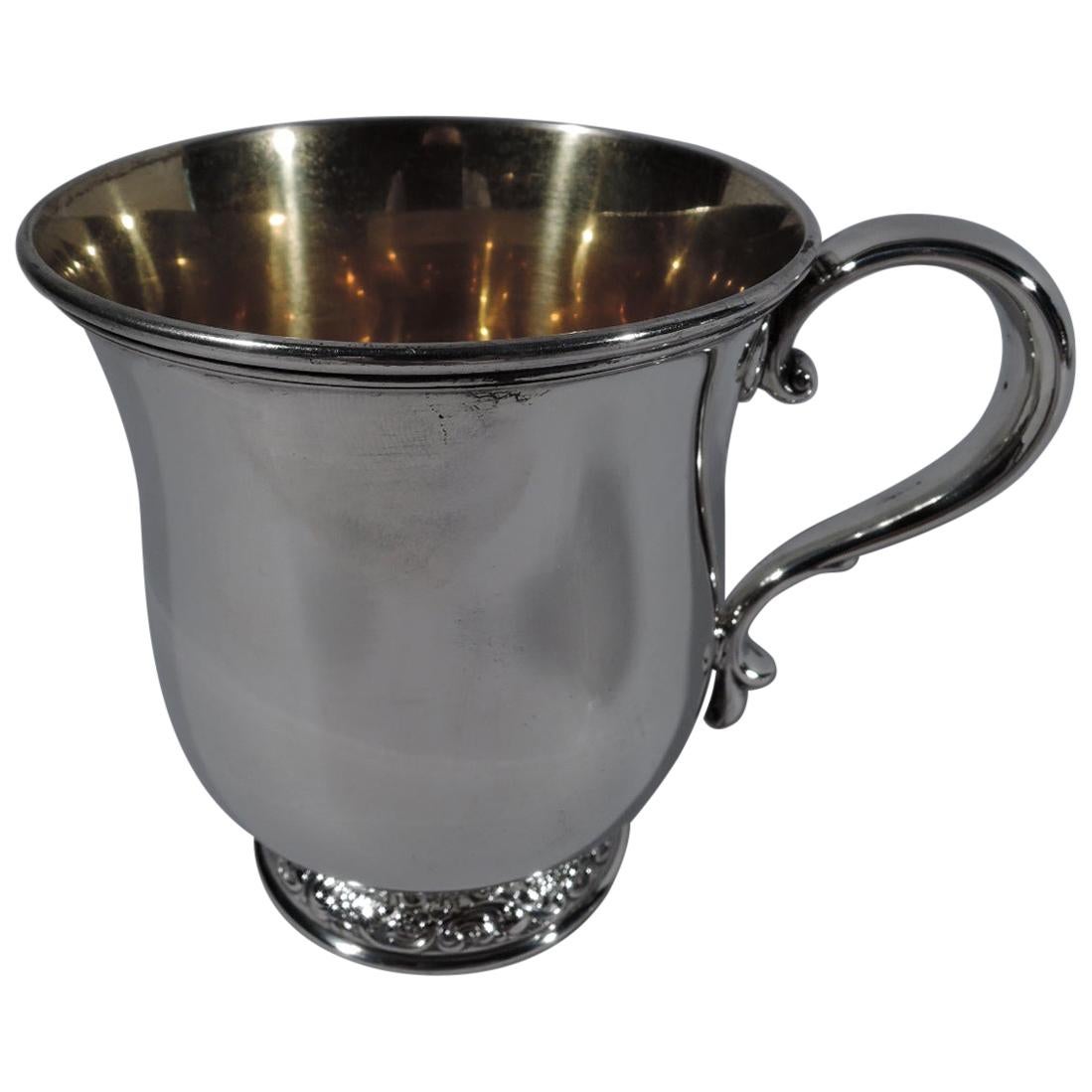 Elegant American Edwardian Sterling Silver Baby Cup by Tiffany & Co.