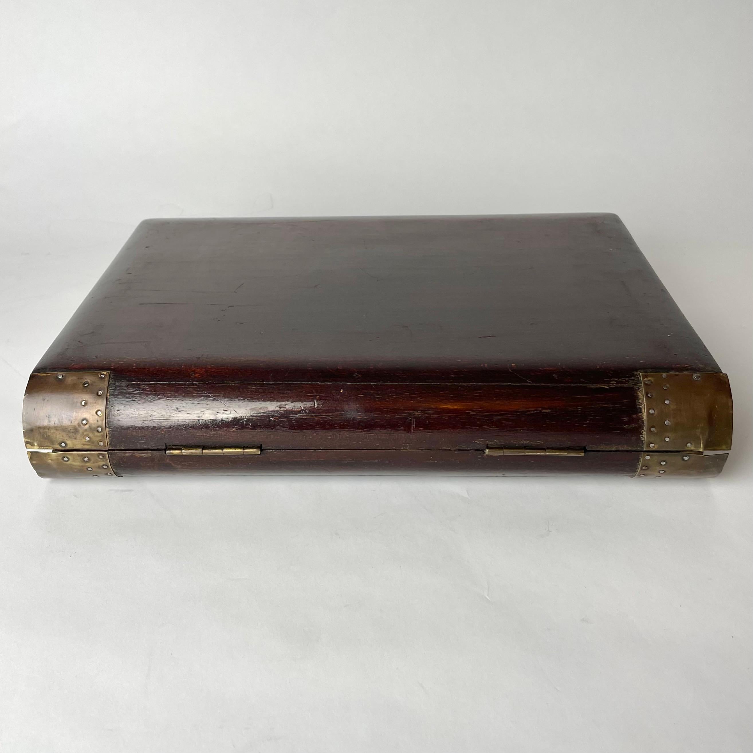 European Elegant and decorative Box in the shape of a large book. Early 20th Century For Sale