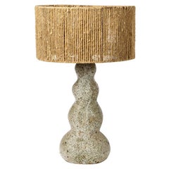 Elegant and Decorative Stoneware Ceramic Table Lamp by Pierre Mestre La Borne