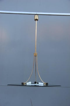 Mid-Century Modern Geometric  Italian Chandelier 1950 Max Ingrand Attributed