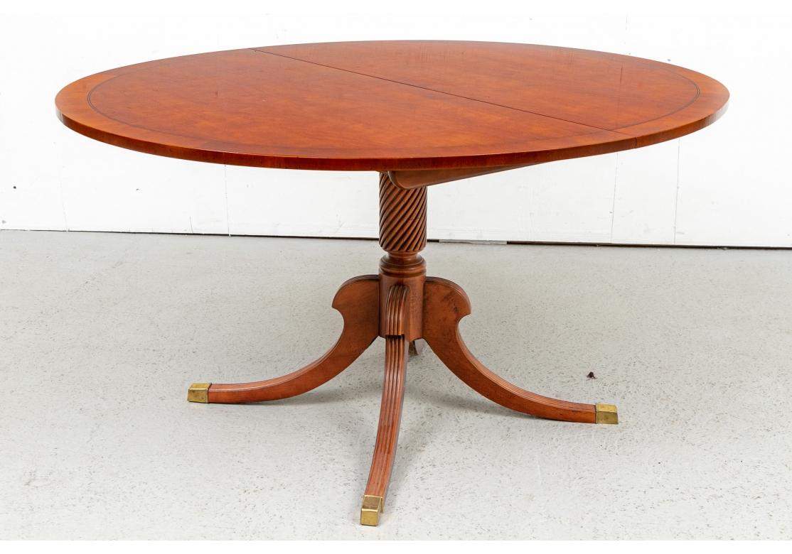 Elegant And Fine Quality Mahogany Oval Dining Table For Sale 2