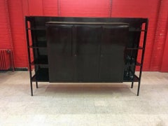 Elegant and Large Dark walnut Sideboard, Italy, circa 1950-1960