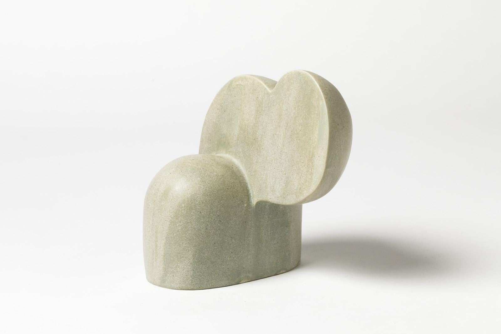 Julia Huteau (Born in 1982)

Elegant stoneware sculpture by Julia Huteau.

Abstract form with beautiful grey ceramic glaze.

Signed under the base.

Realized in 2017.

Dimensions : 19 x 17 x 15 cm.