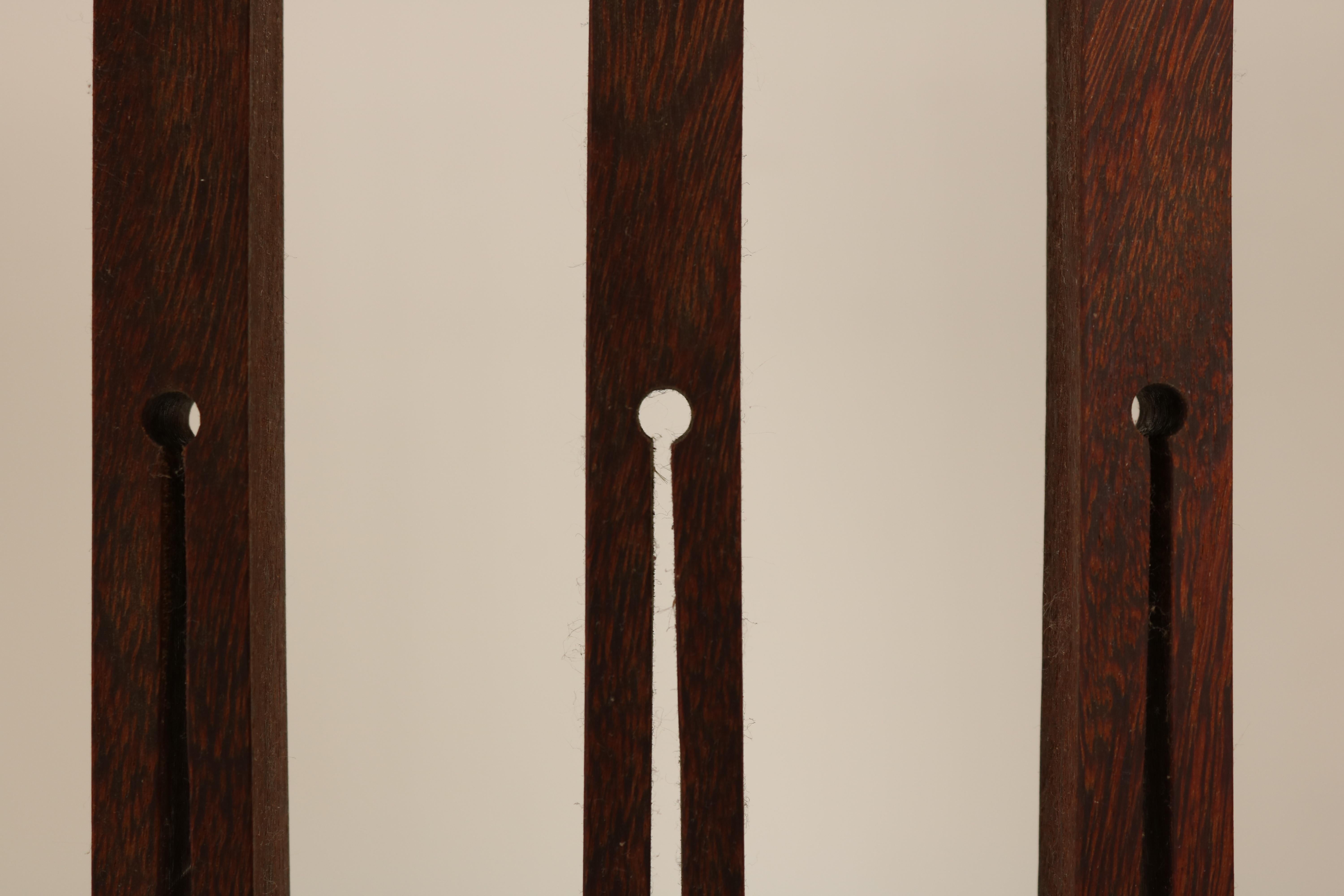 Elegant and rare single-wood piece carved screen by Giorgetti, 1980s  1