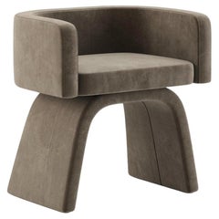 Elegante e stabile sgabello da toilette imbottito in velluto dal design moderno