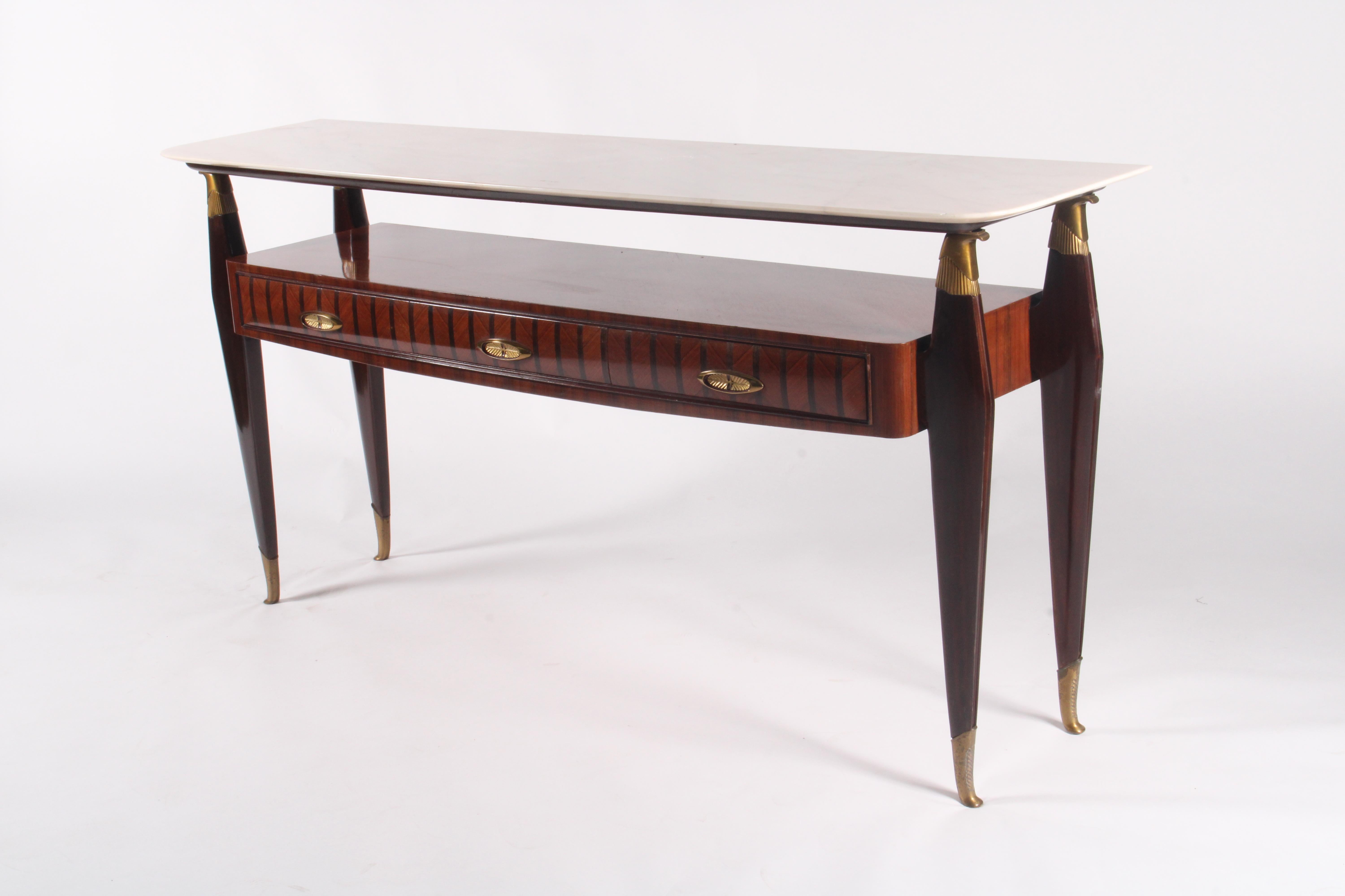 Eleganter und stilvoller italienischer Konsolentisch aus der Mitte des Jahrhunderts * FREE WORLDWIDE DELIVERY im Angebot 3