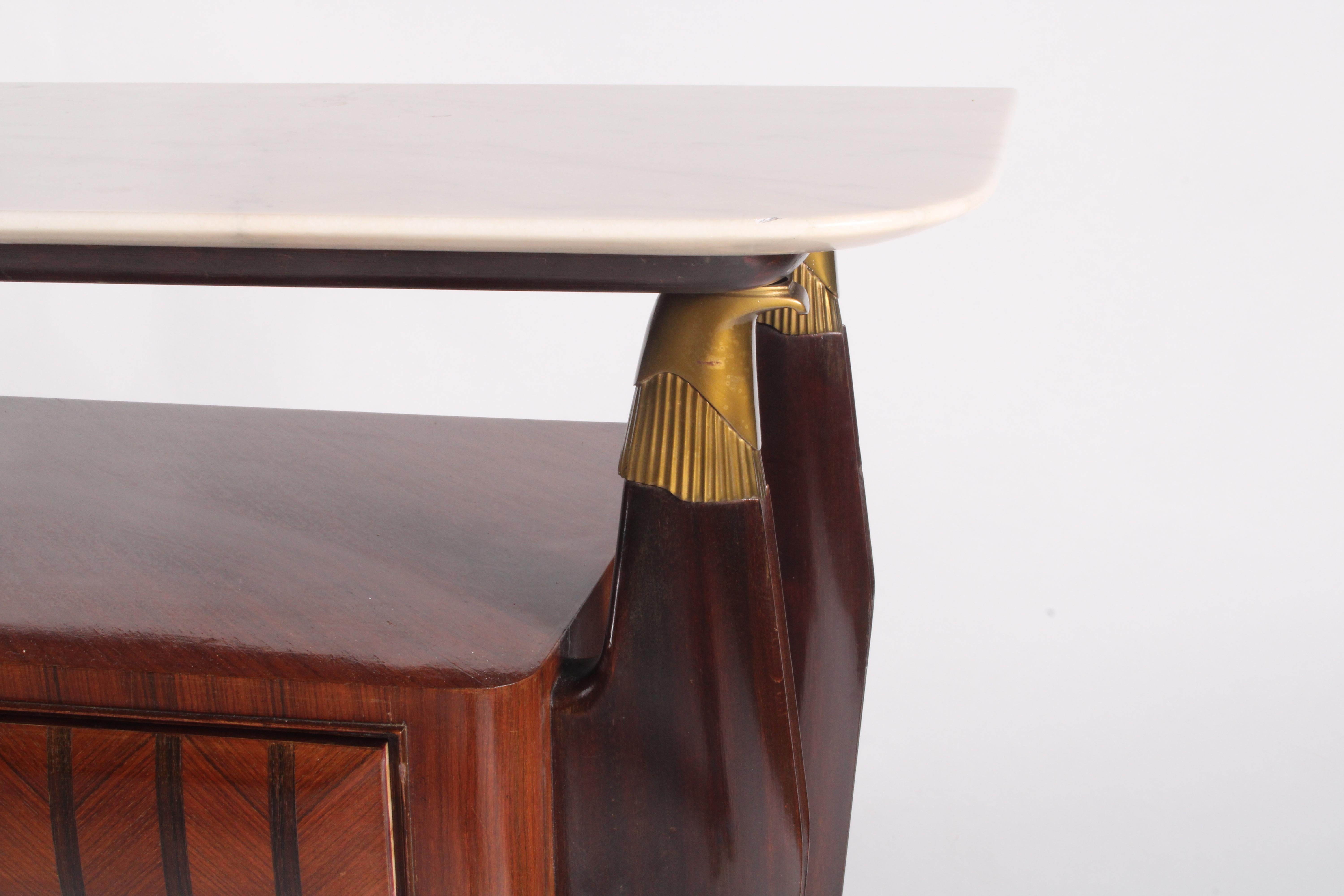Eleganter und stilvoller italienischer Konsolentisch aus der Mitte des Jahrhunderts * FREE WORLDWIDE DELIVERY (Holzarbeit) im Angebot