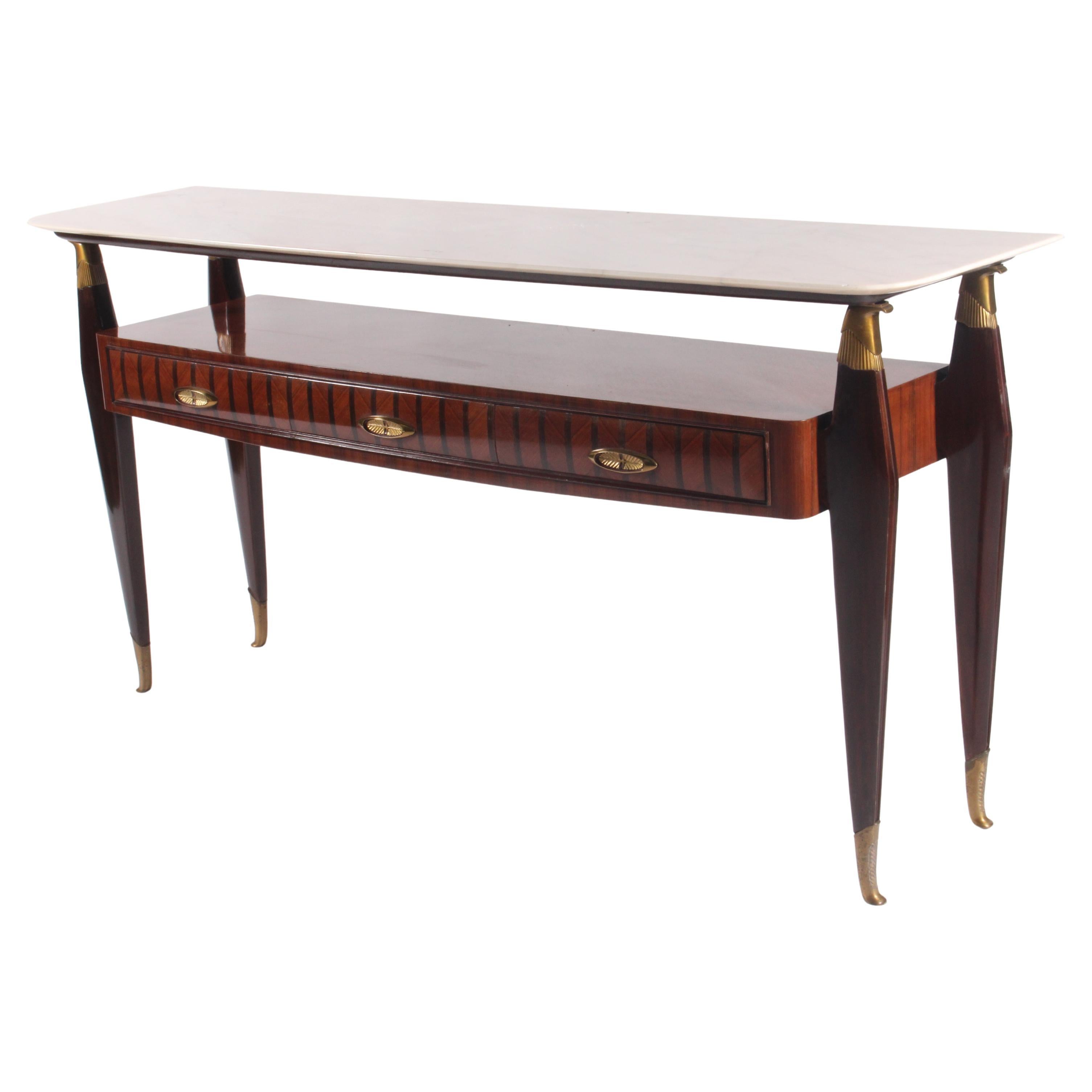 Eleganter und stilvoller italienischer Konsolentisch aus der Mitte des Jahrhunderts * FREE WORLDWIDE DELIVERY im Angebot