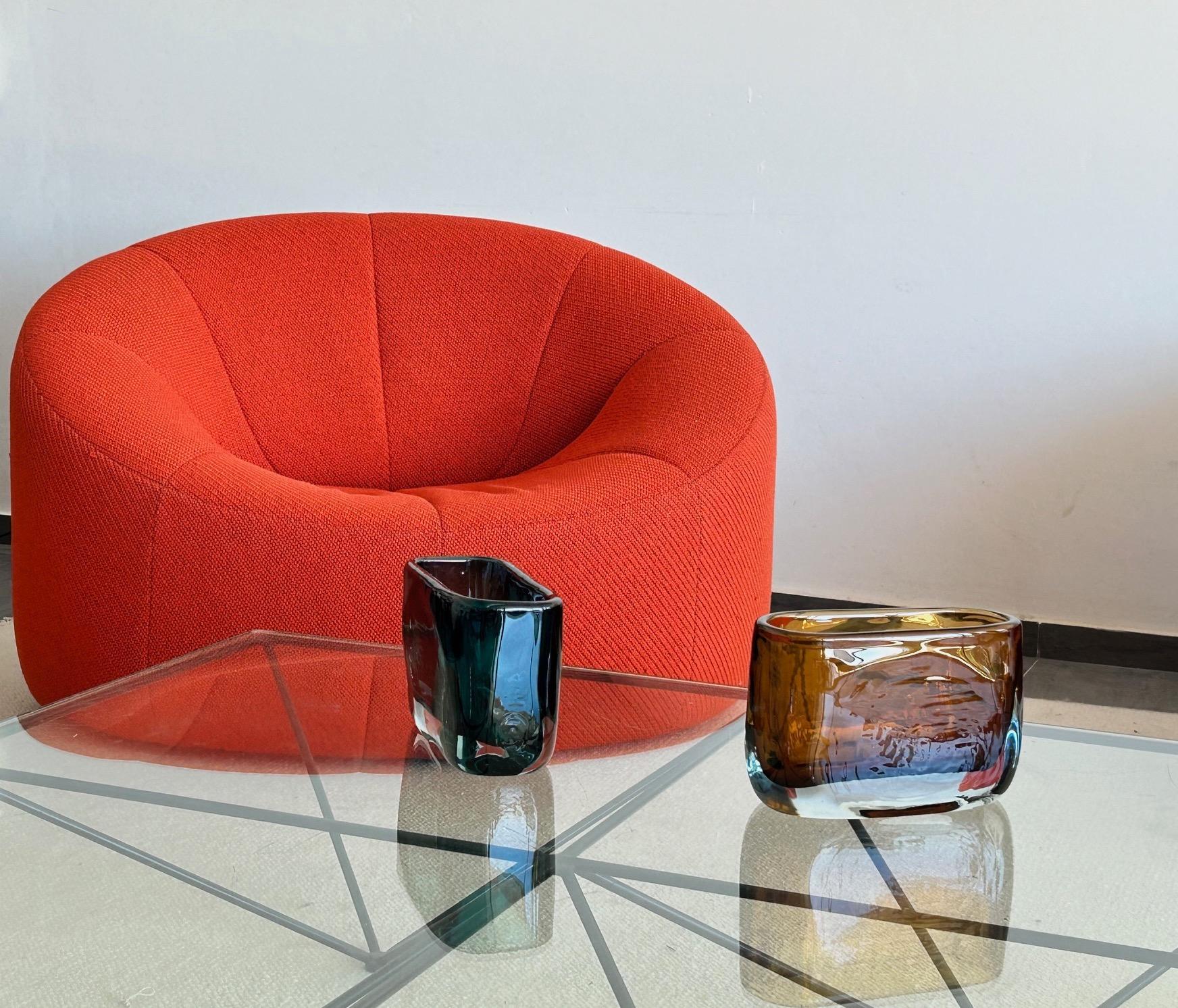 Eleganza e spessore del vaso in vetro degli anni 2000, Italia in vendita 2