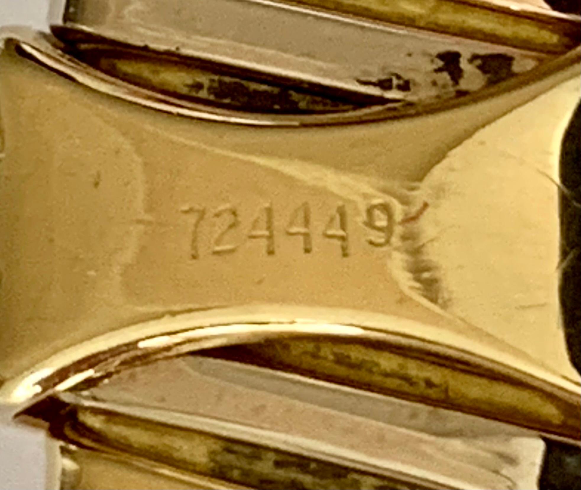 Cartier Tubogas 18 Karat dreifarbiges Goldarmband, zeitlos im Zustand „Gut“ im Angebot in Zurich, Zollstrasse