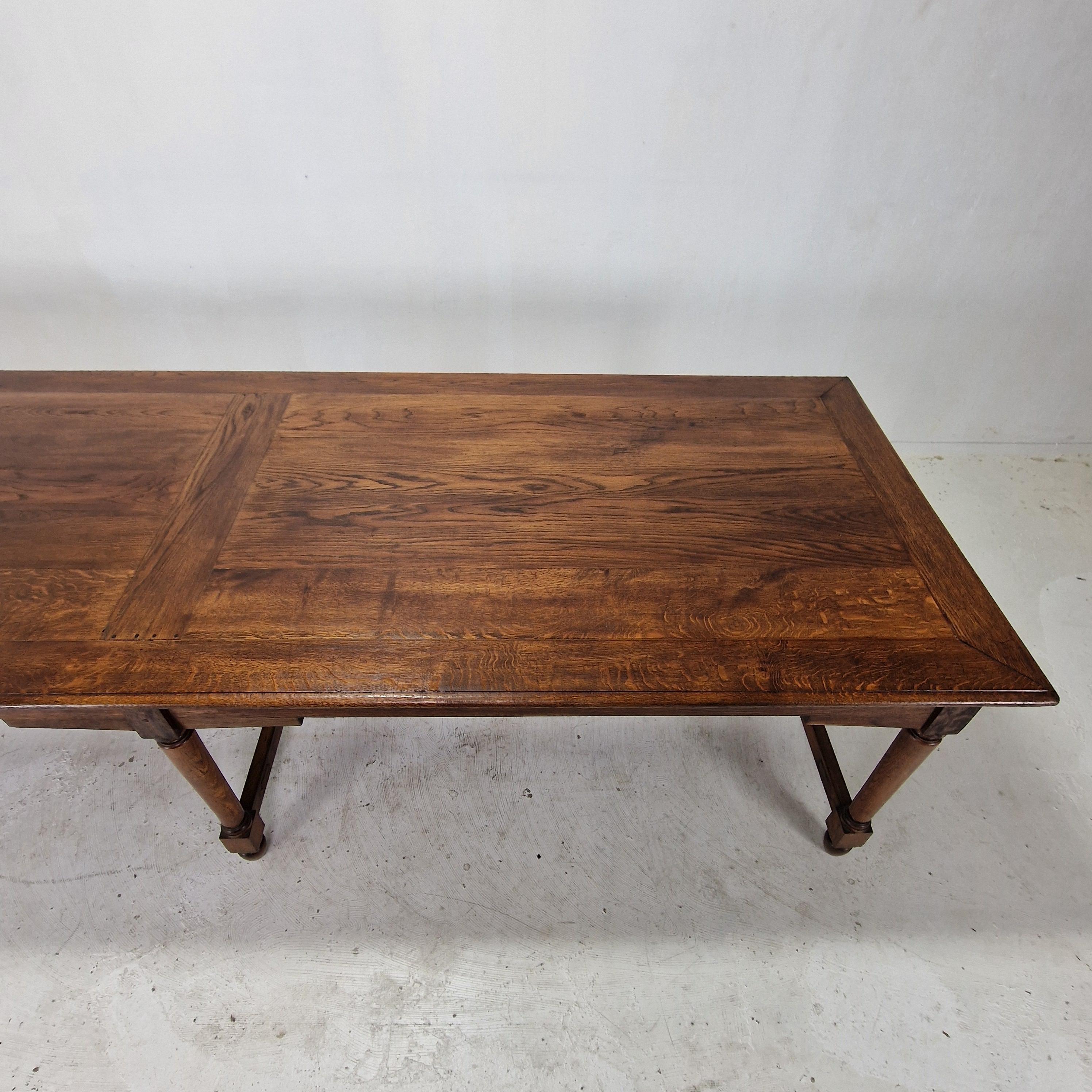 Elegant and Very Large French Antique Monastery Dining Table, 19th Century en venta 2