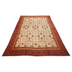 Elegant Antique Agra Carpet