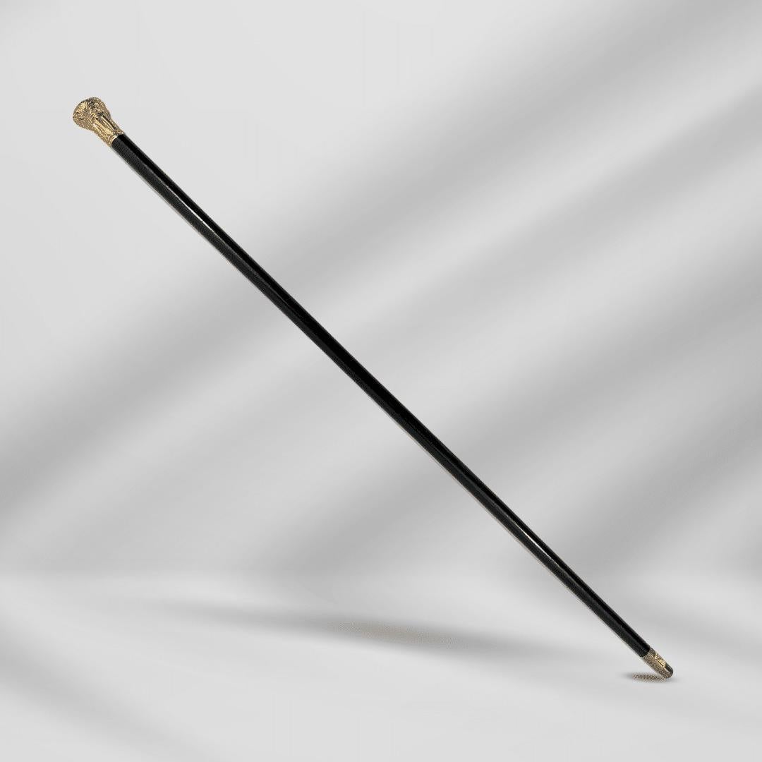 Elegant Antique Carved Gold Plate Knob Handle Best Walking Stick Cane Black

This exquisite vintage Walking Stick is a rare find, featuring a stunning design that showcases classic craftsmanship with timeless elegance and style. This functional work