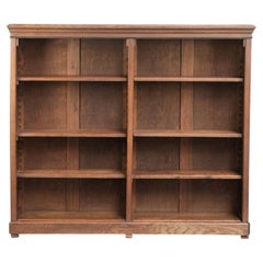 Elegantes antikes Bücherregal aus holländischer Eiche aus dem frühen 20.
