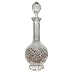Elegant antique Edwardian cut glass decanter 