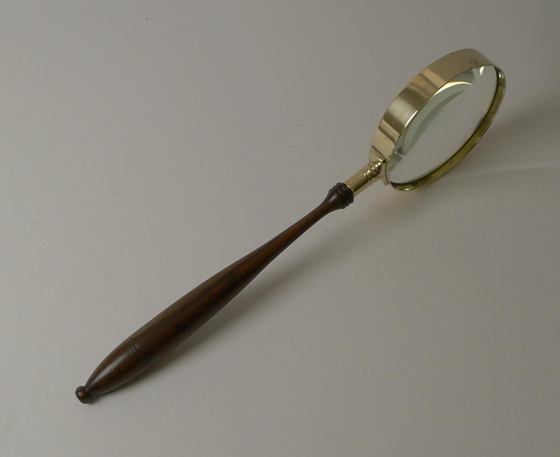 British Elegant Antique English Magnifying Glass c.1900