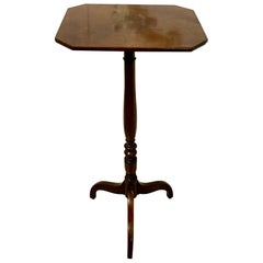 Elegant Antique Georgian Quality Mahogany Tripod Occasional / Lamp Table