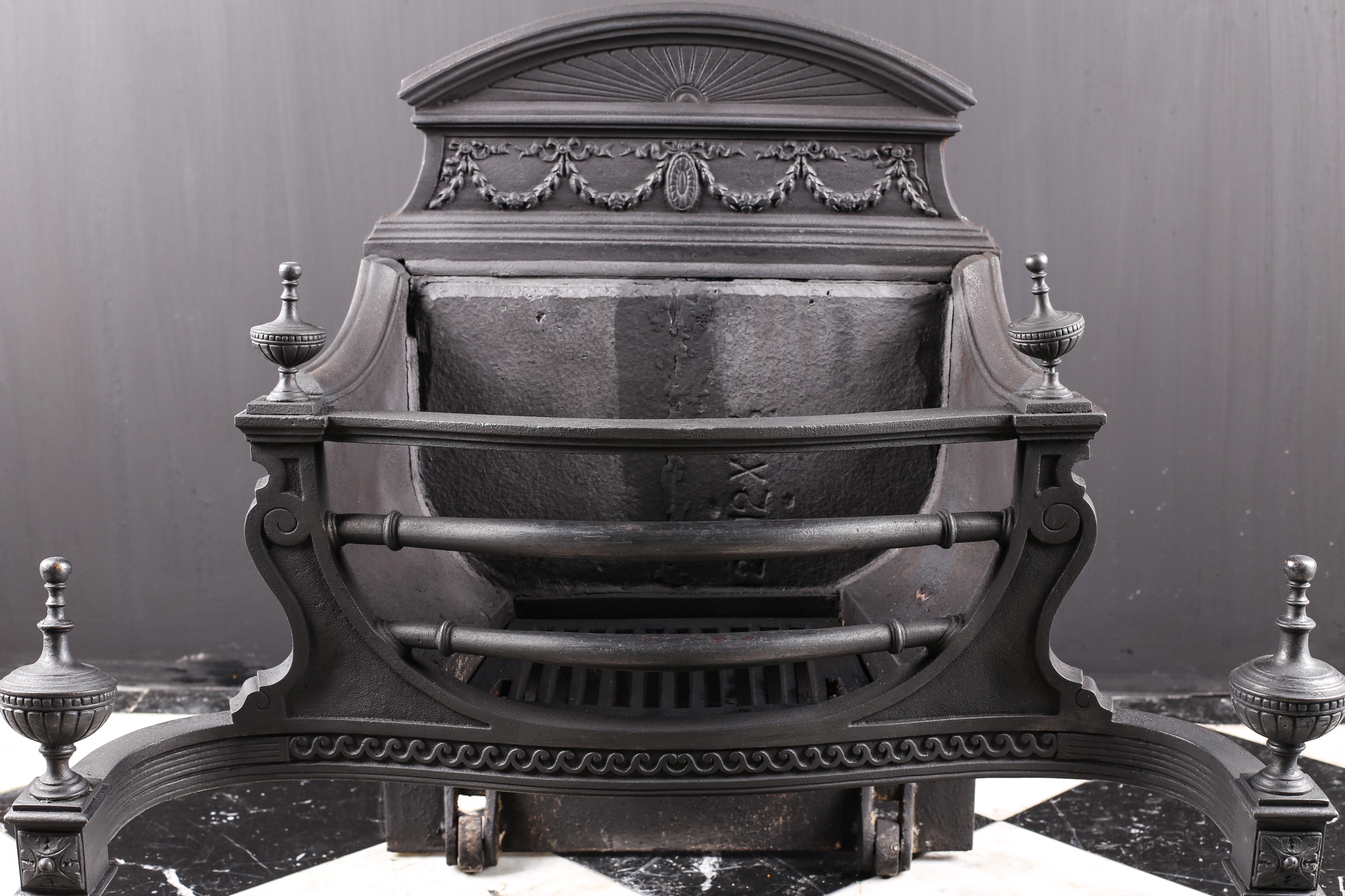 Elegant Antique Late Georgian Fire Basket Robert Adam, English Mid-19th Century In Good Condition For Sale In London, GB