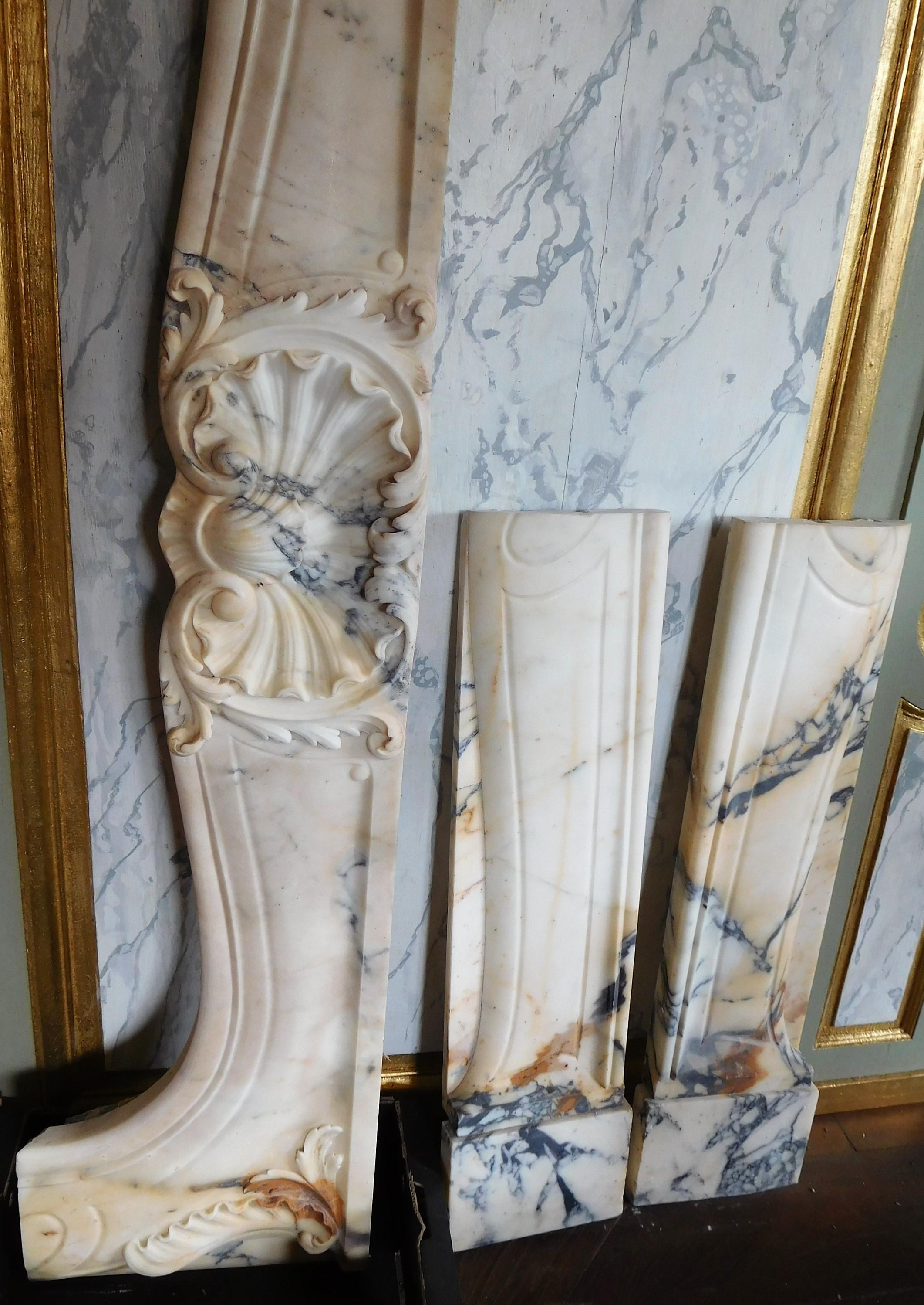 LOUIS XV Style Fireplace In Rococo Manner For Sale 2