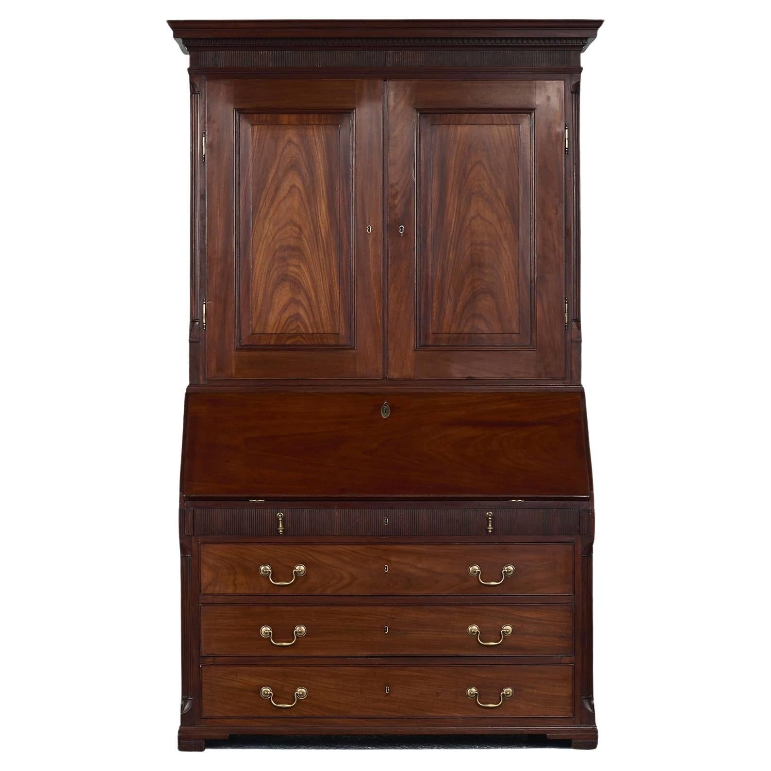 Elegantes Louis XVI Mahagoni-Büro / Sekretär Cph. Ca. 1780 im Angebot