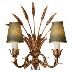 Elegant antique style two armed wall light 