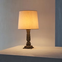 Elegante antike Tischlampe aus Bronze, 1900