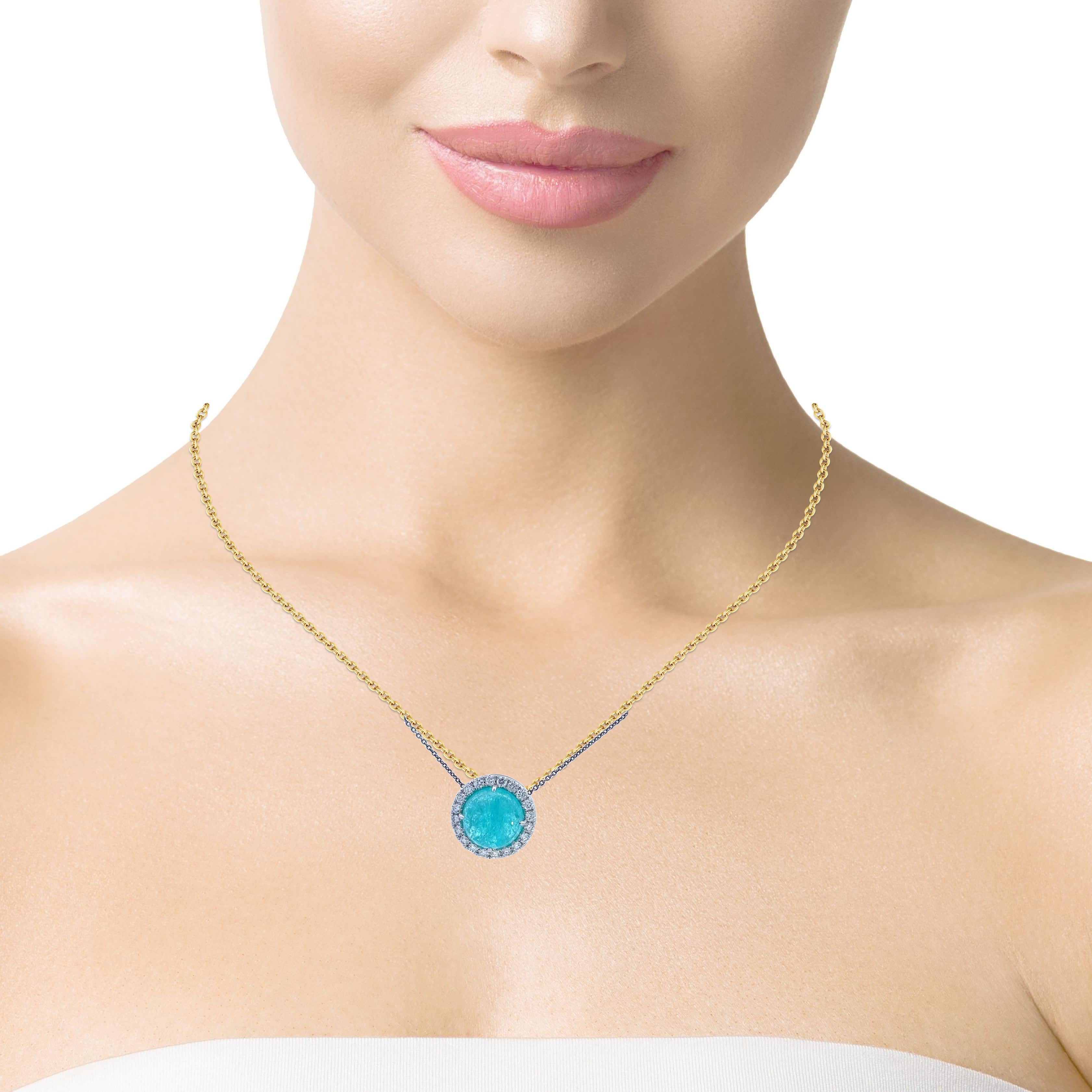 Eleganza del ciondolo con gemma d'acqua in vendita 1