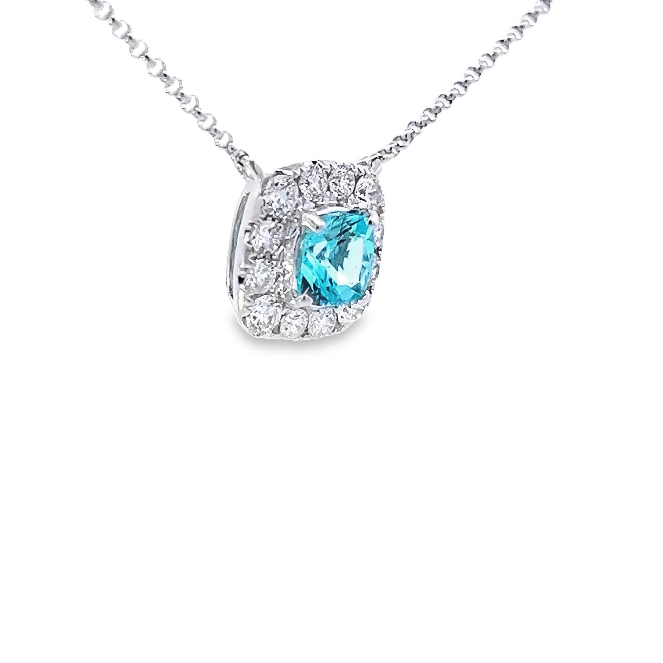 Pendentif Aigue-marine Elegance Neuf - En vente à Great Neck Plaza, NY