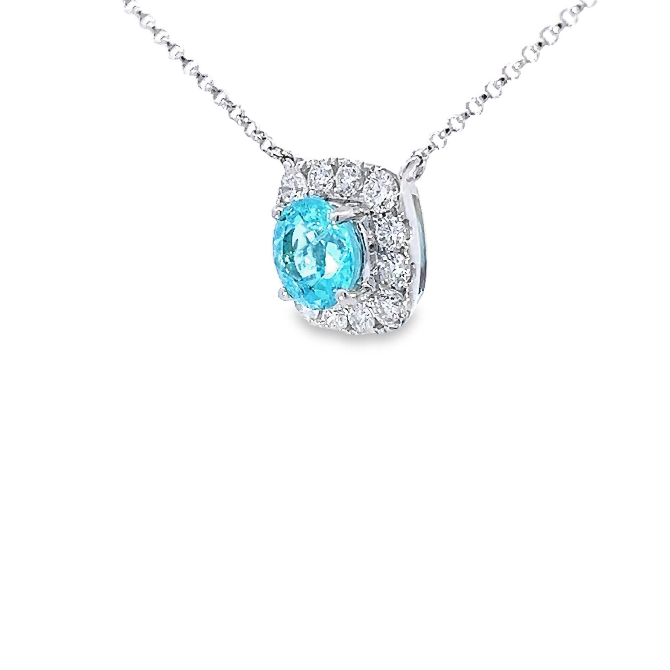 Pendentif Aigue-marine Elegance Neuf - En vente à Great Neck Plaza, NY