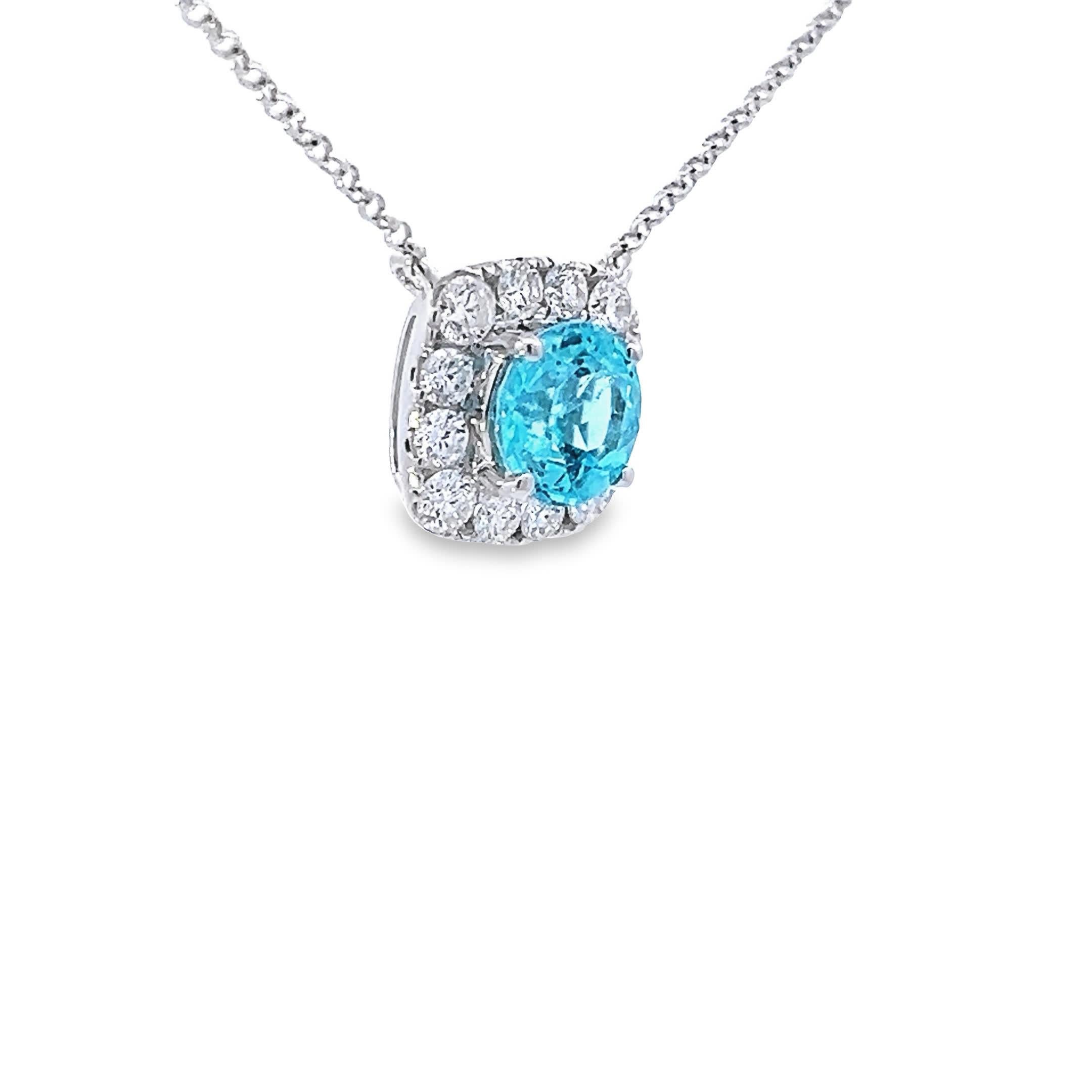 Pendentif Aigue-marine Elegance Pour femmes en vente