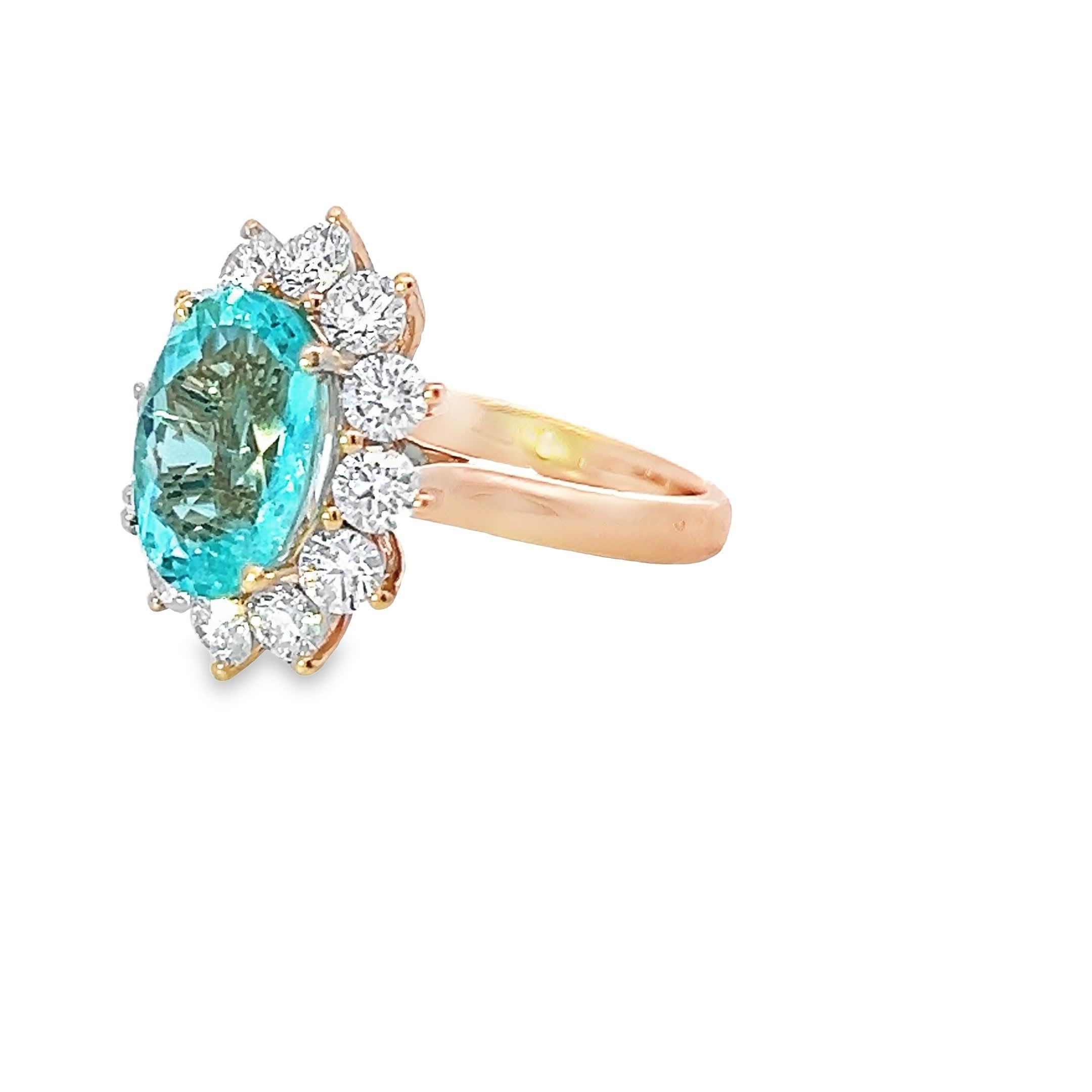 Anello con acquamarina elegante In condizioni Nuovo in vendita a Great Neck Plaza, NY